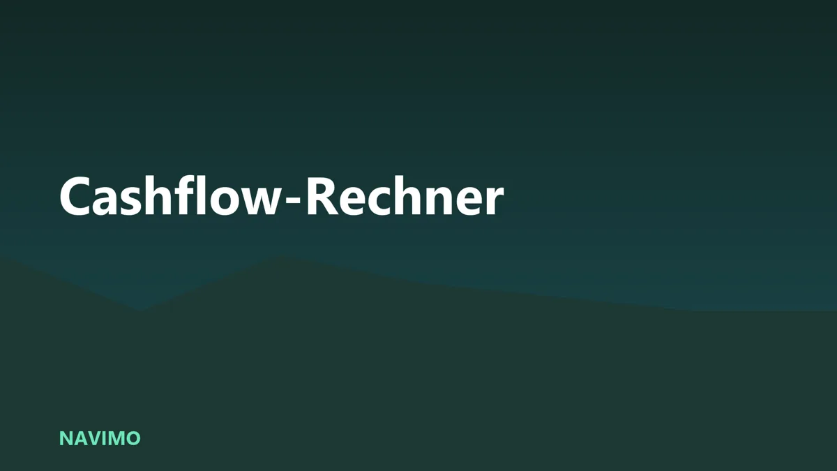 Cashflow-Rechner auf NAVIMO